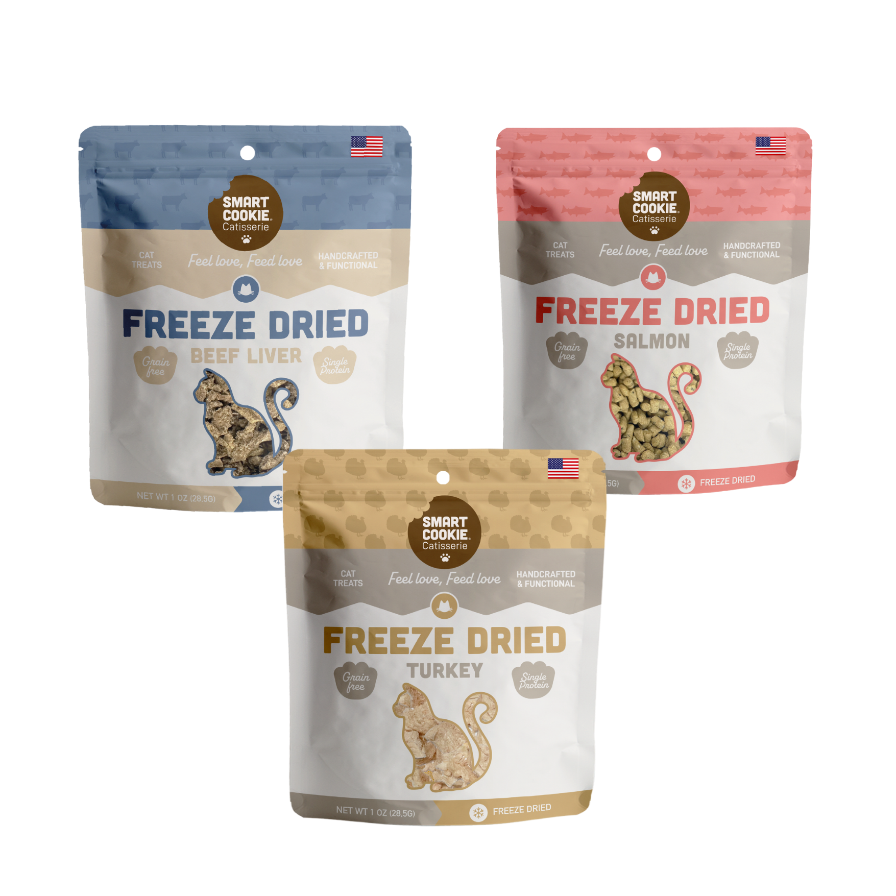 Freeze-Dried Cat Treats Variety Pack – Flavors – Smart Cookie