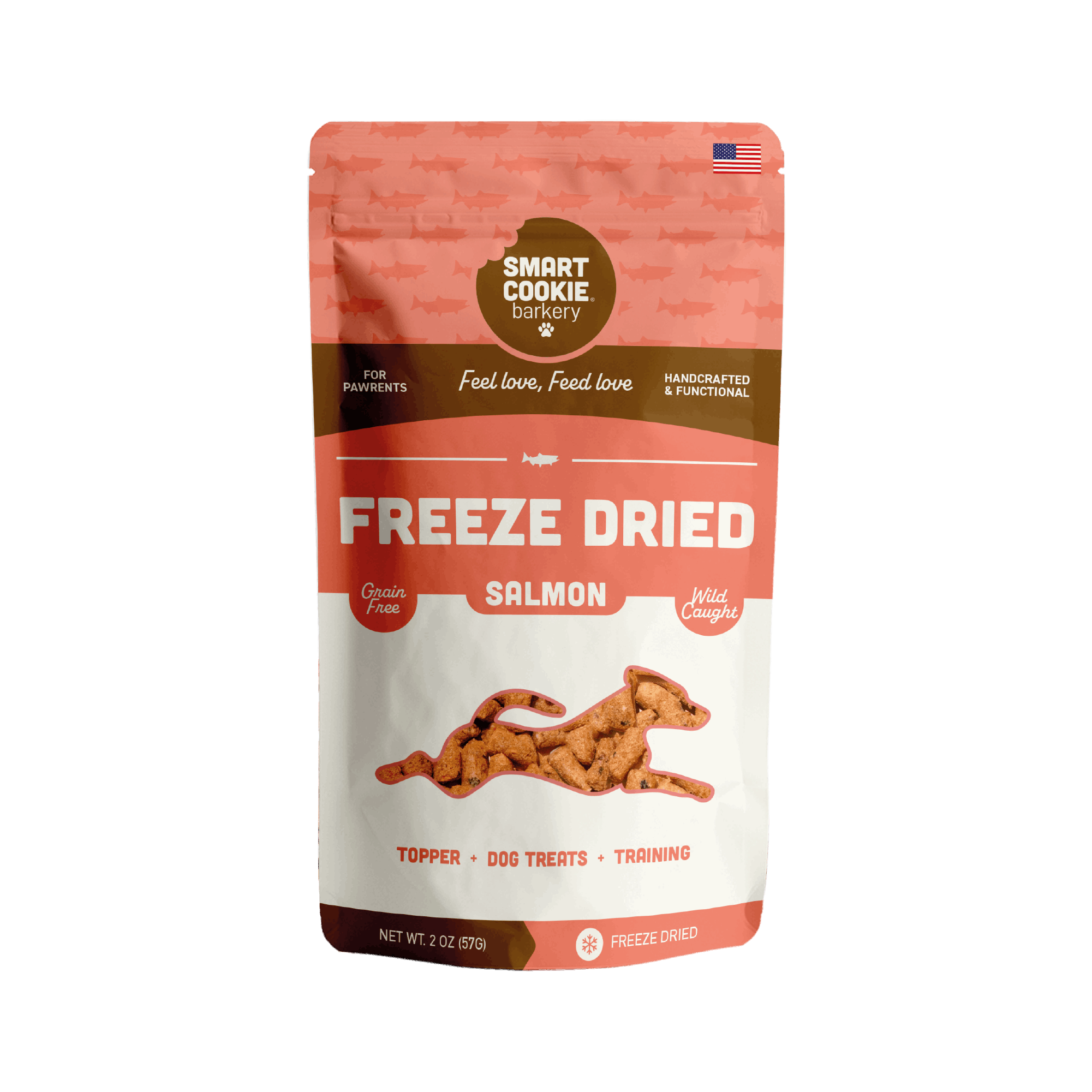 Freeze Dried Salmon Bites | Single Ingredient | Training Treat and Freeze Dried Salmon Bites | Single Ingredient | Training Treat and