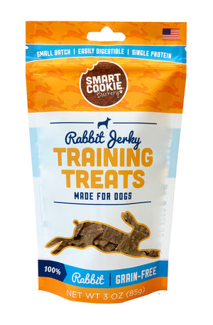 Rabbit Jerky Training Treats for Dogs by Smart Cookie
