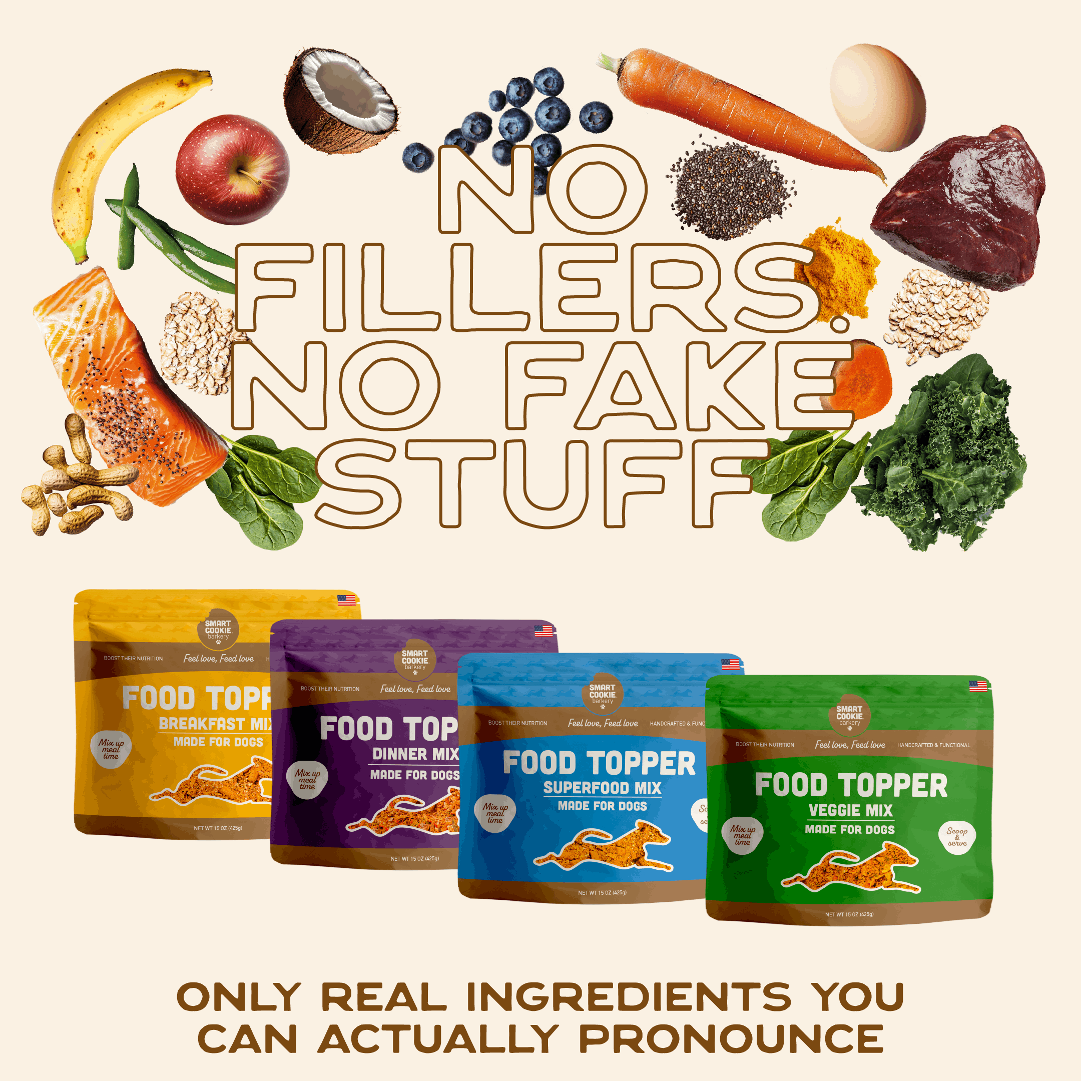 Food Topper Variety Pack 7oz - 4 Flavors