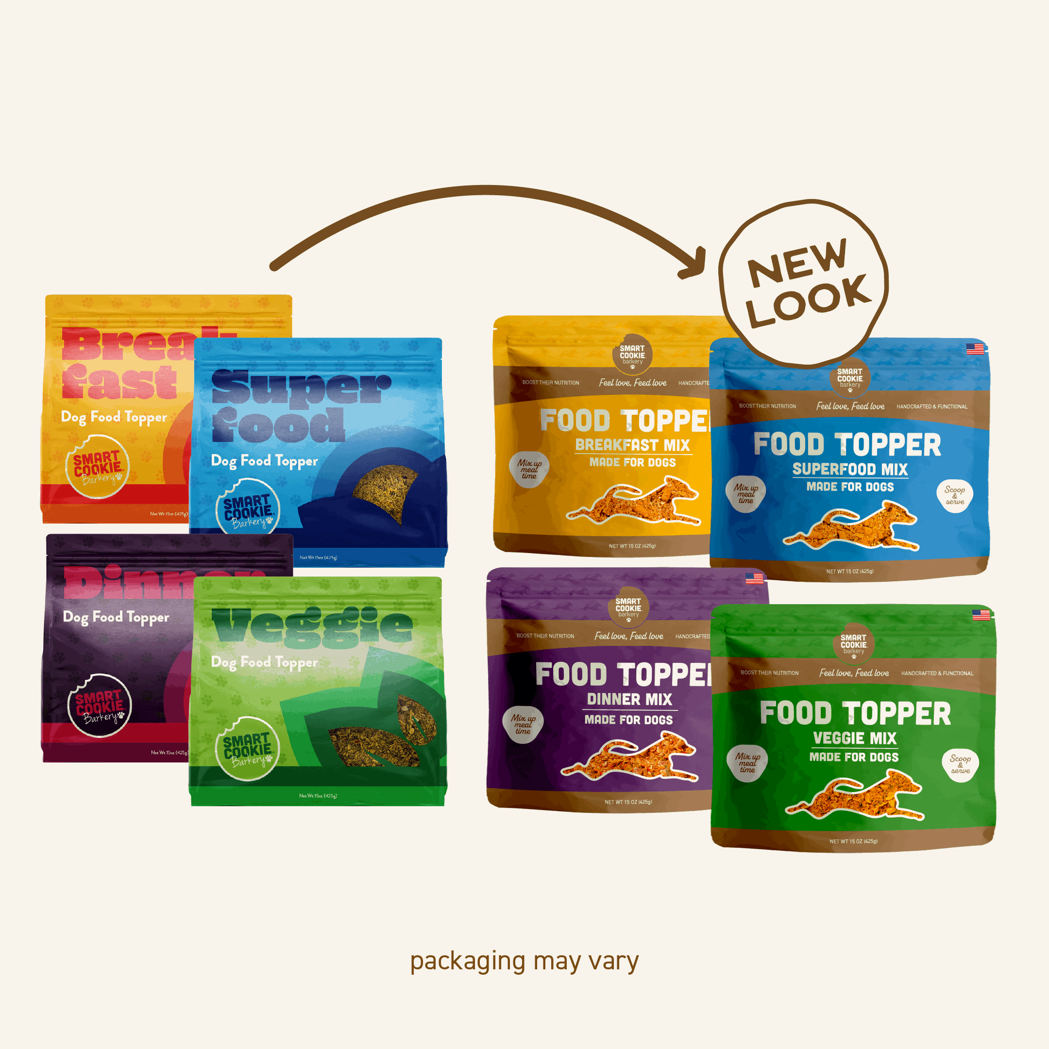 Dog Food Topper Variety Pack - 4 Flavors