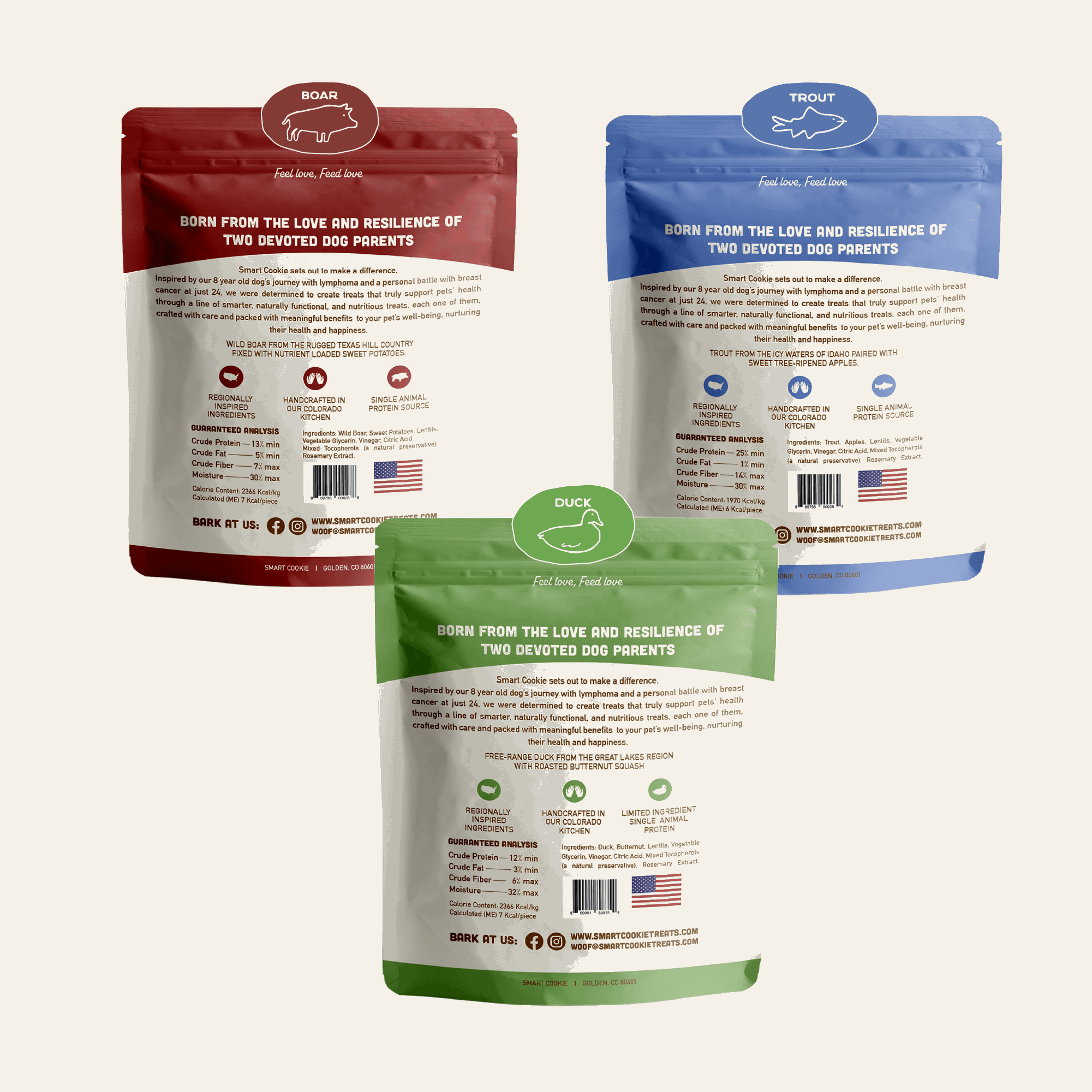 Soft & Chewy Variety Pack - Duck, Trout & Wild Boar