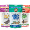 Jerky Variety Pack - 3 Flavors - Rabbit, Duck, Salmon