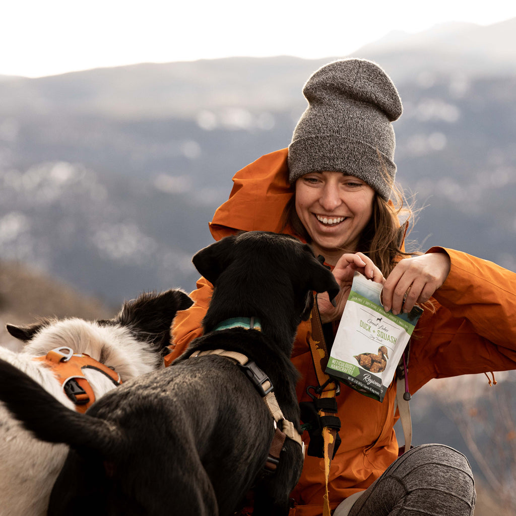 Smart Cookie Duck and Squash Soft and Chewy Treats with Hiking Dogs