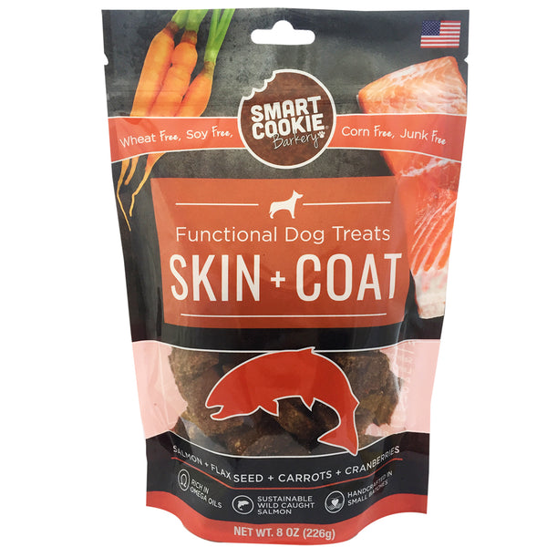 Smart Cookie Barkery Skin Coat Salmon Dog Treats 8 oz