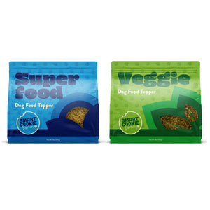 Smart Cookie Veggie and Superfood Dog Food Topper 2 Bag Variety Pack Front